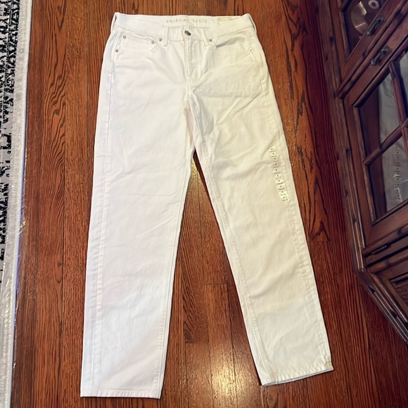 American Eagle 90s Straight Jeans white color size 6 - Picture 2 of 8